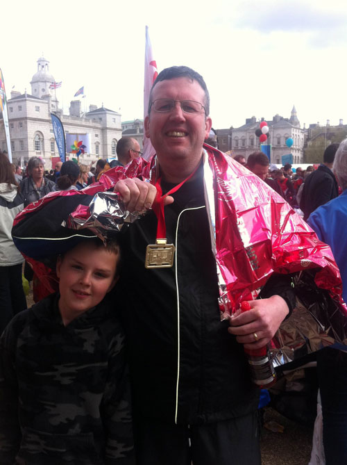 Harrogate Chamber President runs the London marathon in style