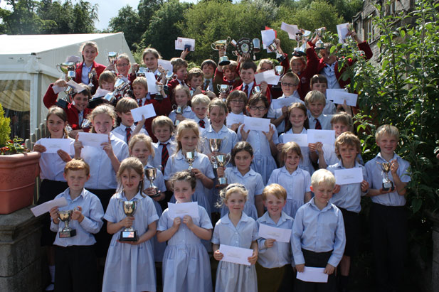 Trophy winners at Belmont Grosvenor School, Harrogate