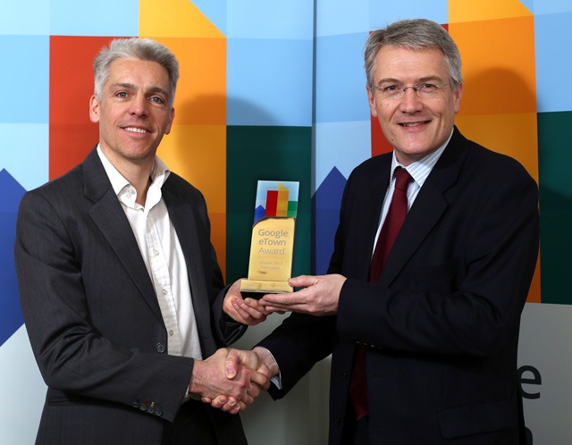 Dan Cobley, Managing Director at Google UK and Andrew Jones MP