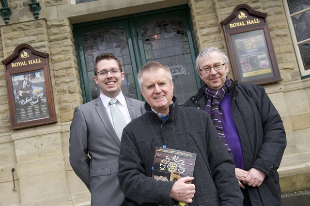 Craig Ratcliffe (St John Fisher), Bruce McKenzie (Harrogate Brigantes Rotary Club), and Nigel Beetles (St John Fisher)
