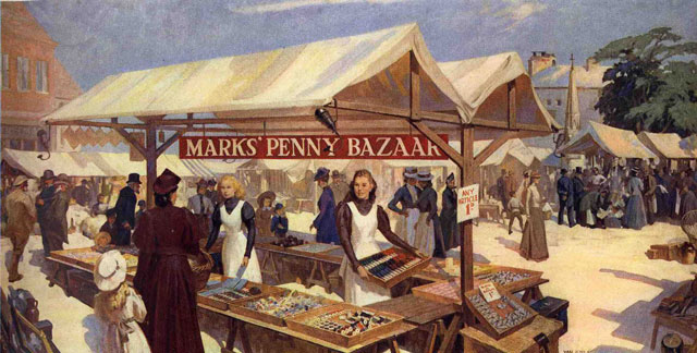 Artist’s impression of the very first M&S at Kirkgate Market (from the credited to The M&S Company Archive )