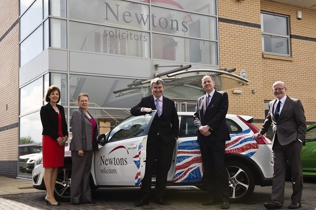 NEW DIRECTORS: Pictured (L to R) outside Newtons Solicitors offices in Knaresborough are: Sarah Newton, Elizabeth Webb, Chris Newton, John Paice and Rob Minors NEW DIRECTORS: Pictured (L to R) outside Newtons Solicitors offices in Knaresborough are: Sarah Newton, Elizabeth Webb, Chris Newton, John Paice and Rob Minors