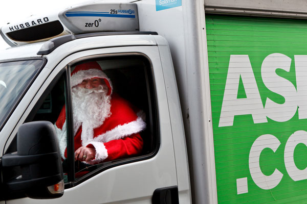 Santa arrives by ASDA delivery
