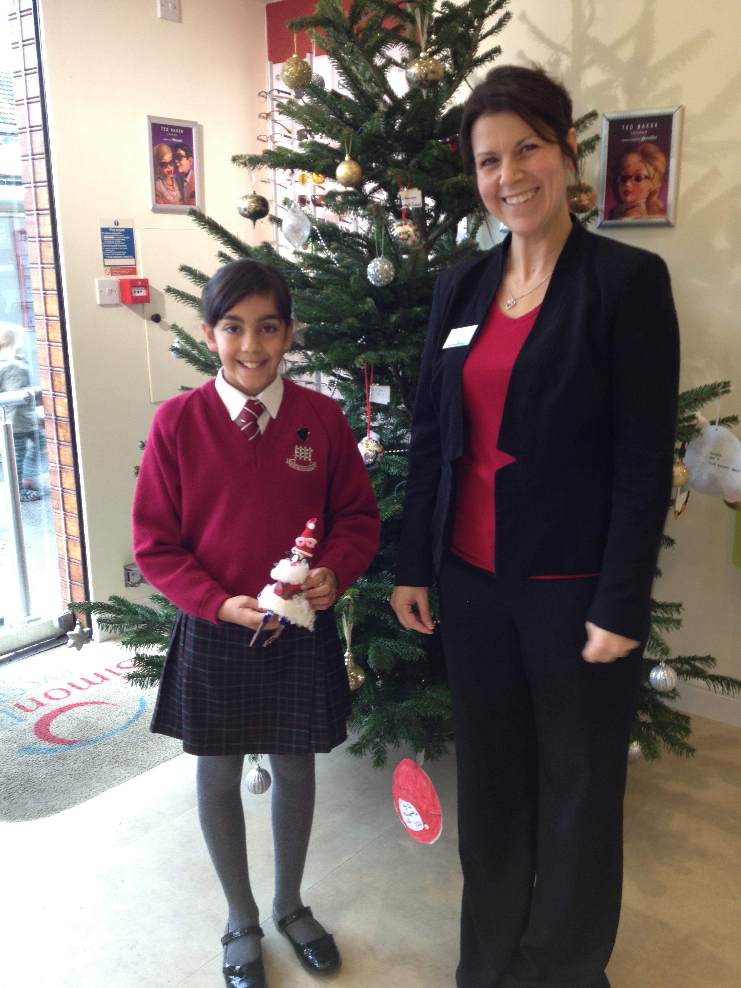 competition winner Year 5 pupil Alessia Teoli