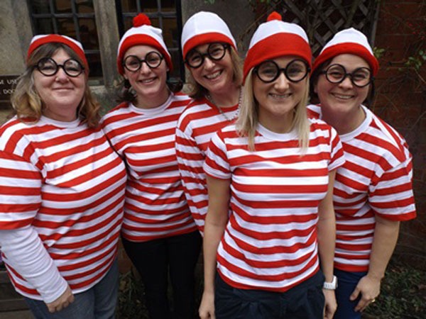 Infant staff as Where’s Wally?