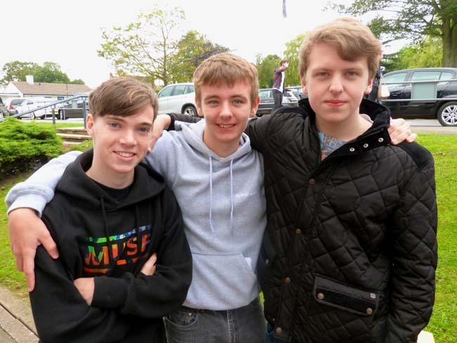 Dan Haney, Jack Hobson and Cian Yates were all happy with their GCSE results, enabling them to go on to further education