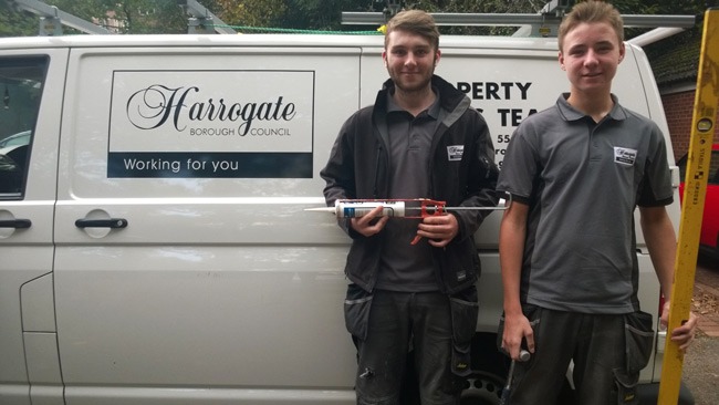 Harrogate-Borough-Council-new-apprentices-Harry-Tingle-and-Cameron-Lowe-1