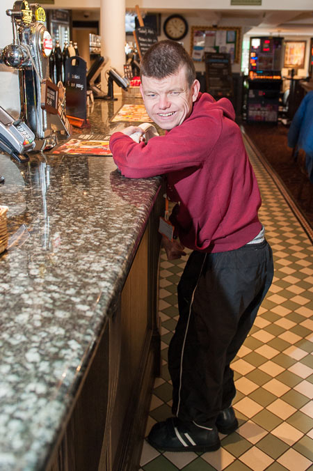 Mike Davitt has been able to stand at a bar and order a drink for the first time in his life