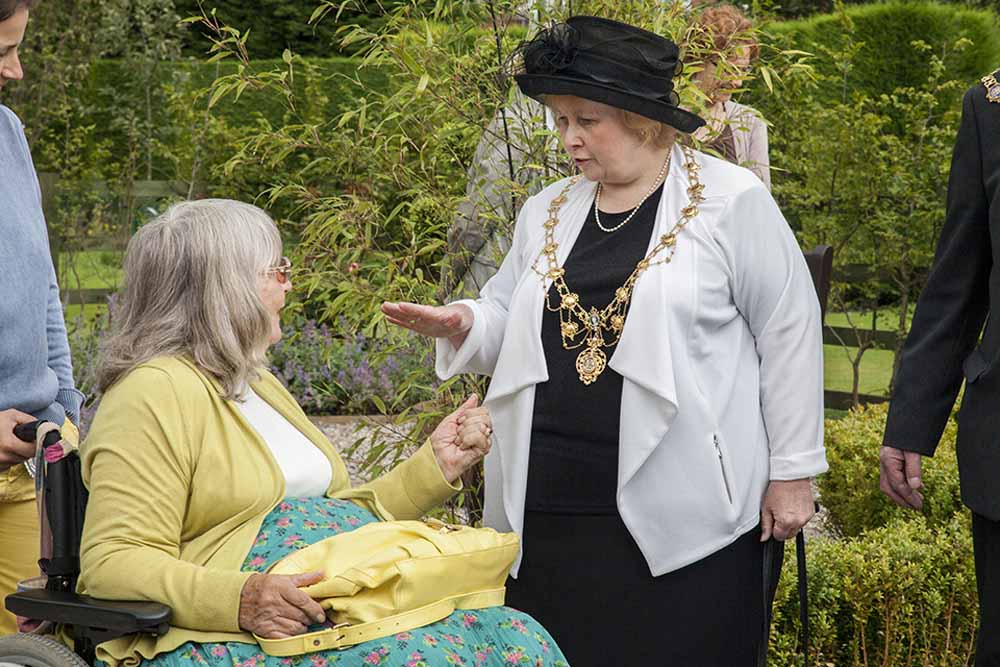 Baroness Masham with Mayoress of Harrogate