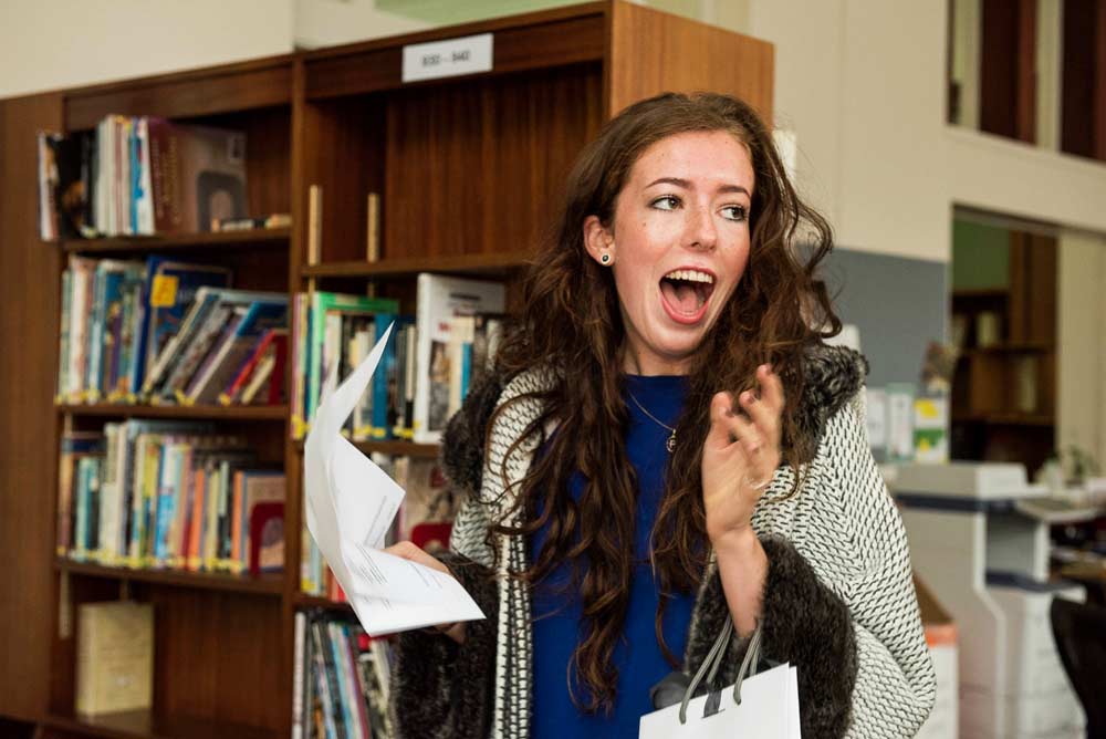 Harrogate Ladies’ College pupil, Phoebe Robinson receives her GCSE results