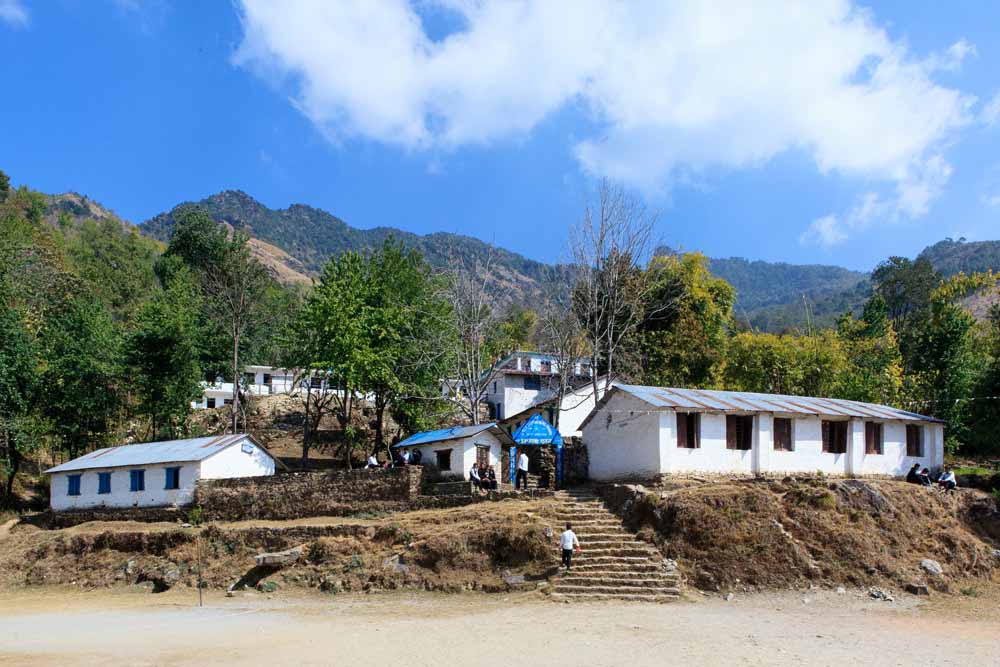 Sarbodaya Higher Secondary School at Aruchaur, Panchamul Valley, Nepal