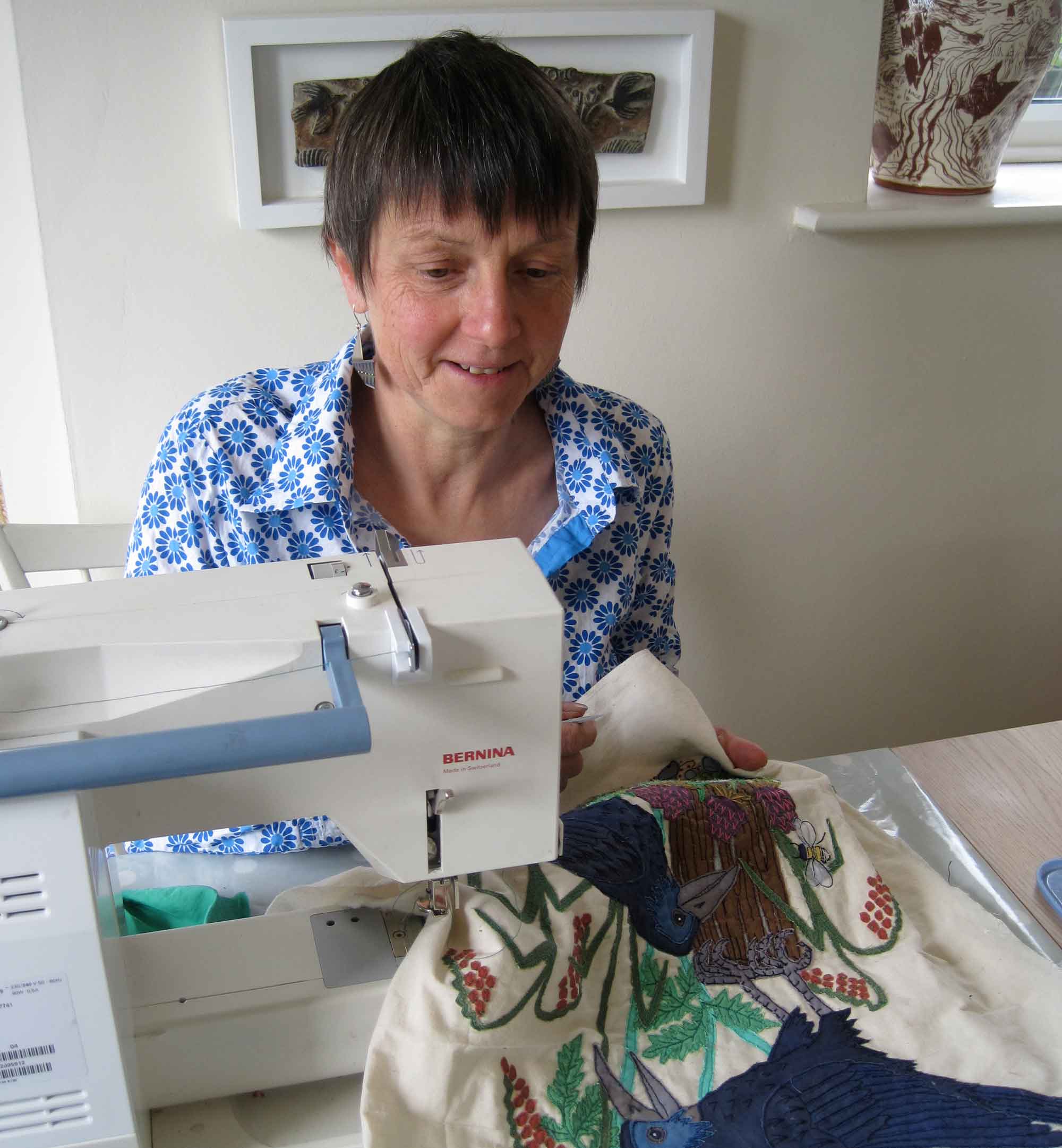 Textile artist Janet Browne