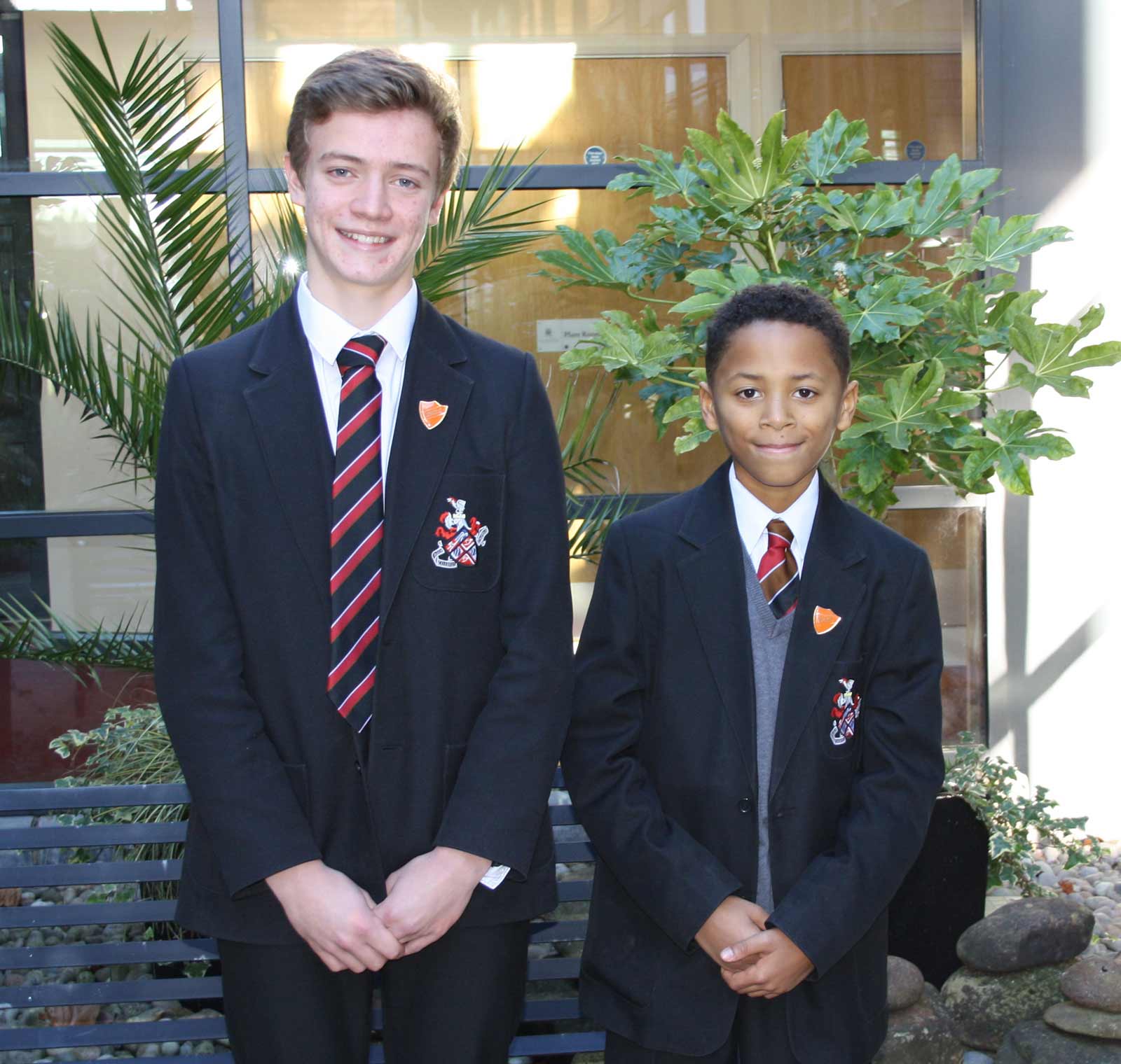 Harrogate Grammar School students Oliver Bean and Alexander Betts
