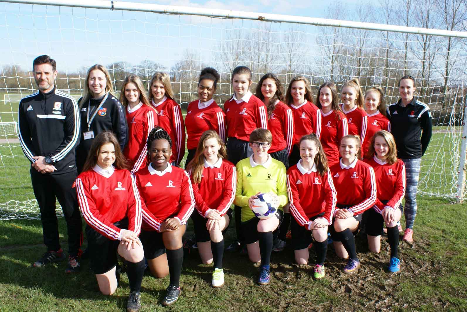 The U14 team from Rossett School will compete in the National Cup Final, after the most successful year ever for girls’ football at the school
