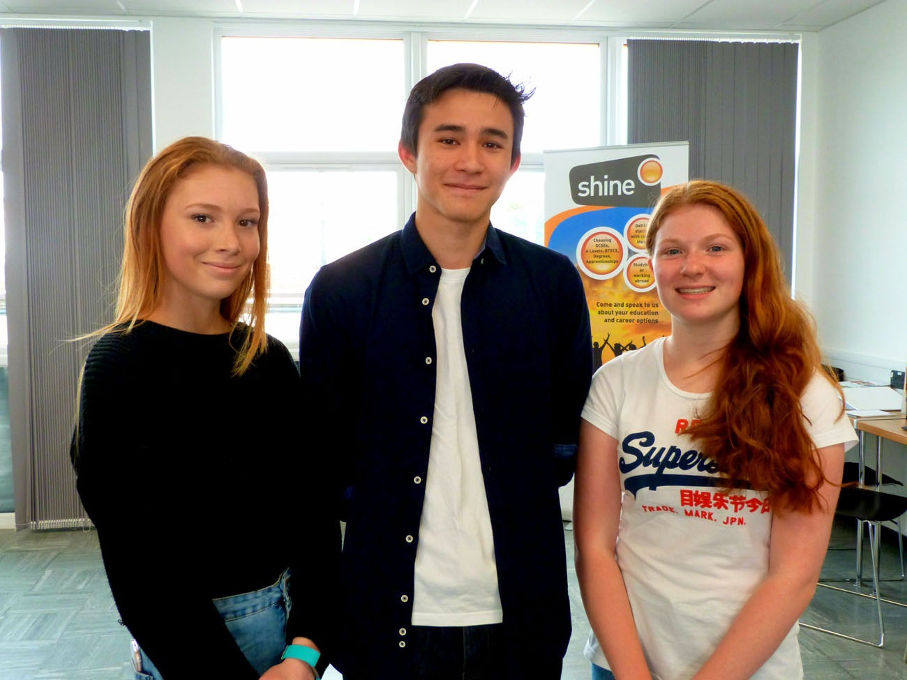 Jasmine Tyler, James Smart and Imogen Fisher were among the GCSE high achievers at Rossett School