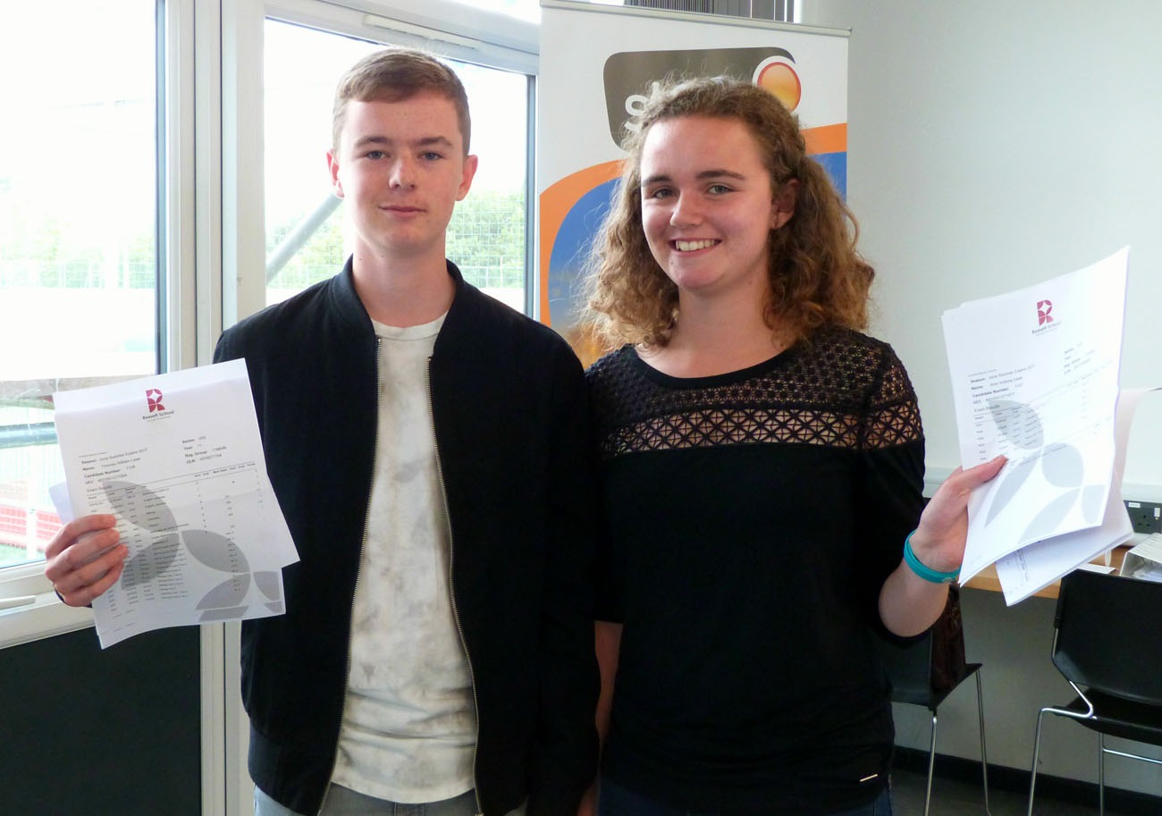 Twins Tom and Amy Laws achieved 6 A*s, three As, three Bs, two 9s, two 8s, a 7 and a 6 between them and will both stay on for Sixth Form at Rossett School