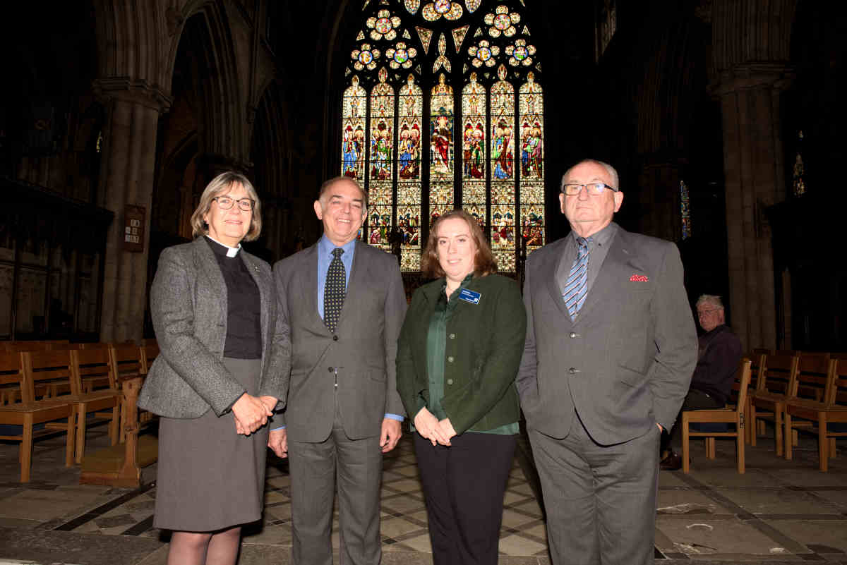 Reverend Canon Aisla Newby, Lord Bourne, Director of Operations, Rebecca and Lord Bird