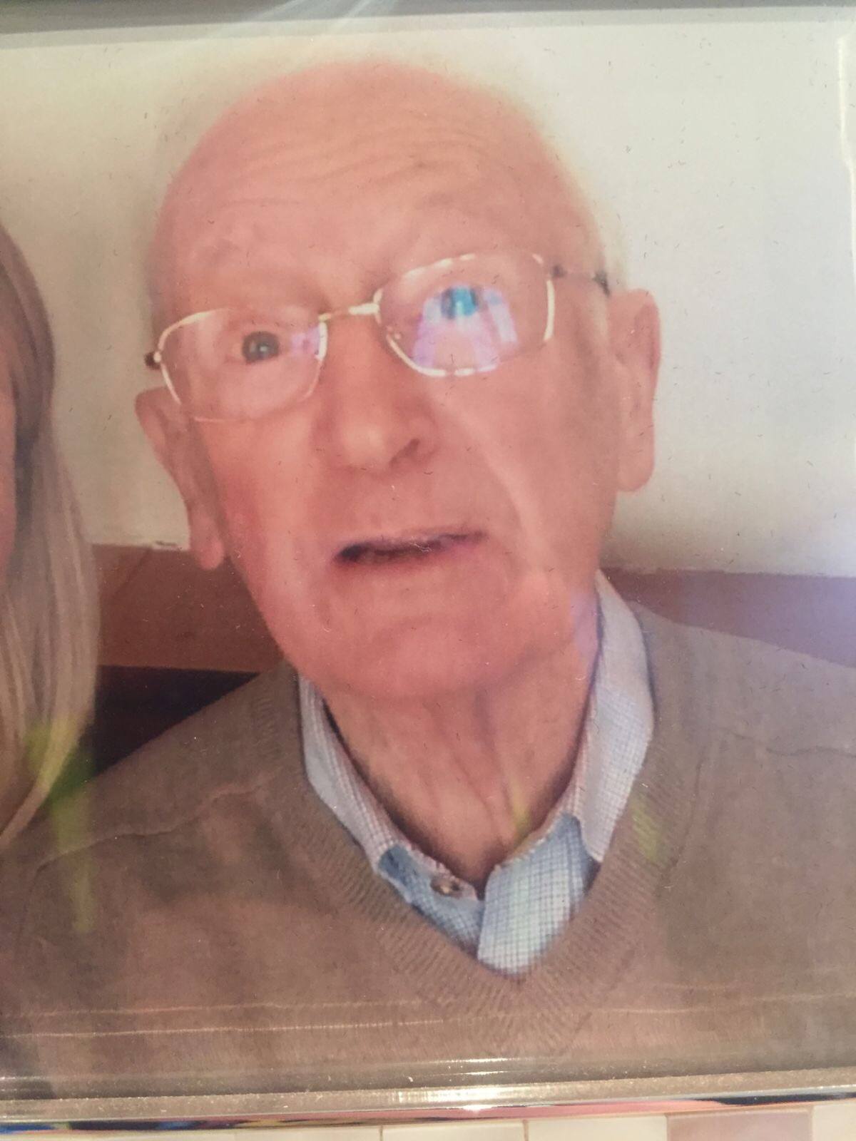 Tom Bolton, aged 86, was last seen on CCTV walking along Kent Road