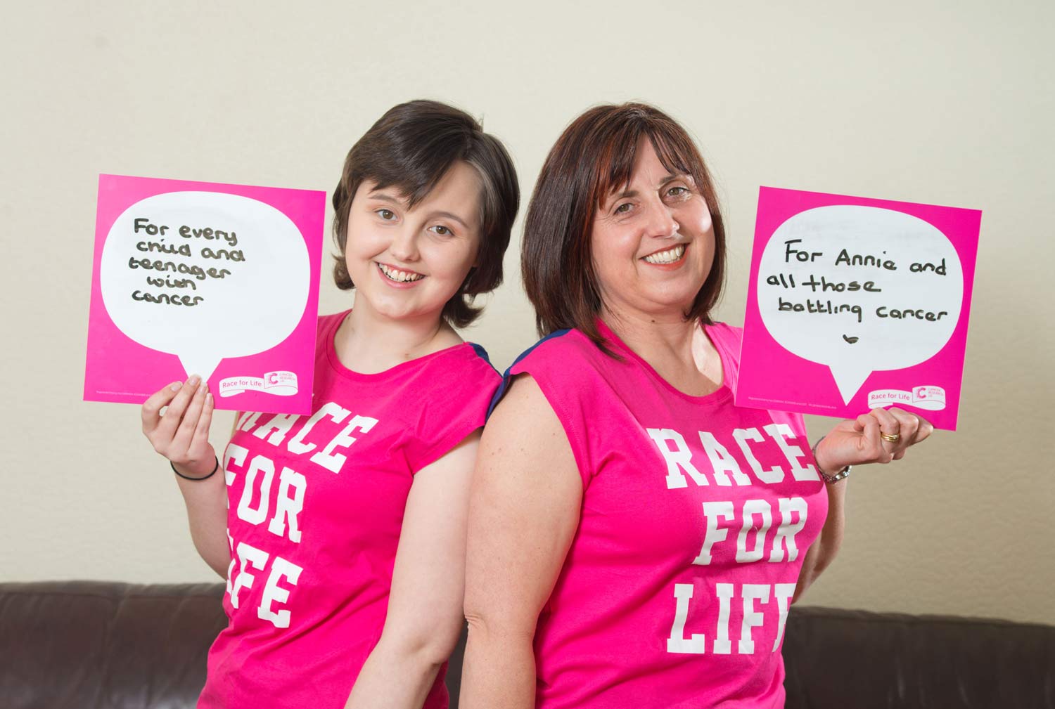 Annie with Mum Harrogate Race for Life