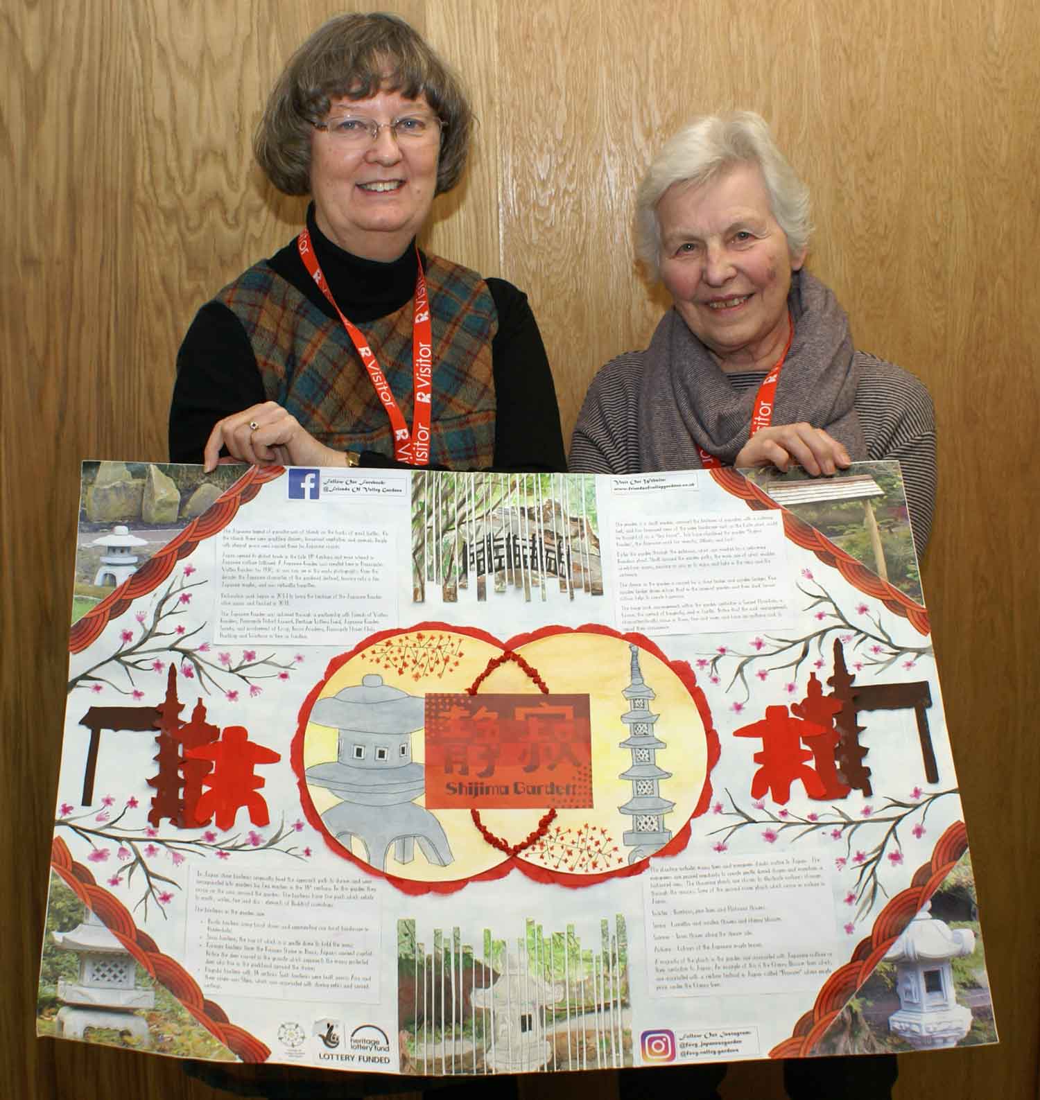 Ann Beeby and Liz Childow, from Friends of Valley Gardens, were impressed with the quality of the work produced by Rossett School students as part of the design competition