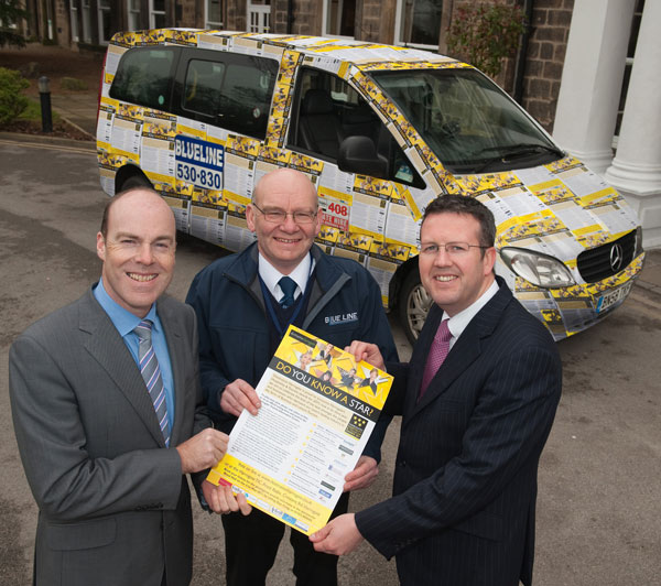 Awards organisers from Destination Harrogate David Ritson (left), Simon Cotton (right) and Dave Williams (middle) of Blueline Taxis