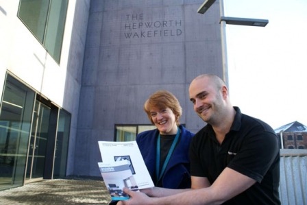 Walls of Sound! Audio Vogue’s Co-Director Andy Wyatt with Frances Guy, The Hepworth Wakefield’s Head of Collection and Exhibitions