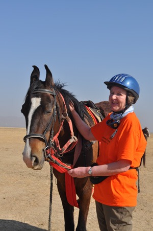 Catherine Wardroper in India credit ©TheBrooke