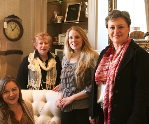 New Interior Designers joining the team at James Brindley, L to R: Olivia Clark, Christine Sykes, Alex Dawson and Stephanie Hammond