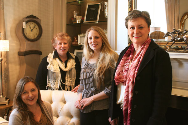 New Interior Designers joining the team at James Brindley, L to R: Olivia Clark, Christine Sykes, Alex Dawson and Stephanie Hammond