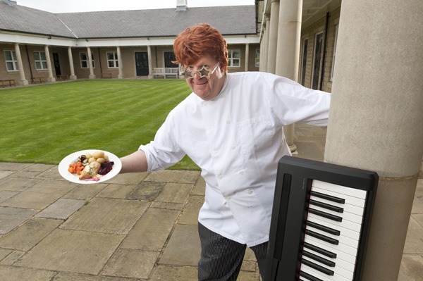 Chef Ian King getting ready for Elton John’s concert at the Great Yorkshire Showground next month
