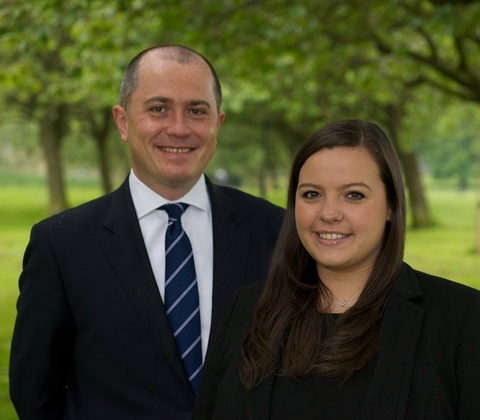 Andrew Meehan with Libby Holding