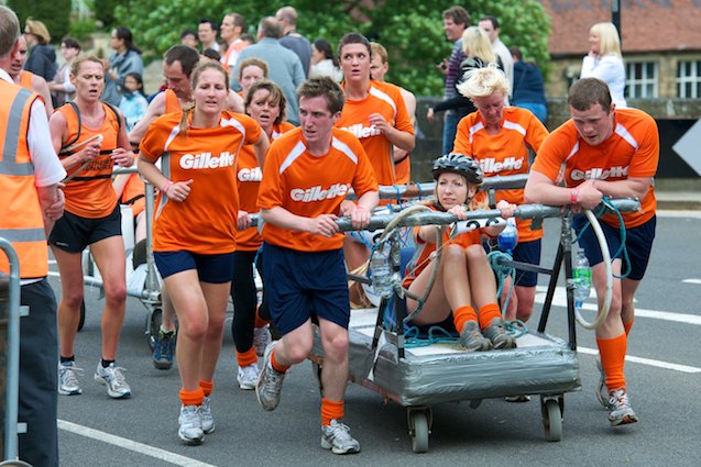 The Great Knaresborough Bed Race 2012www.harrogate-news.co.uk