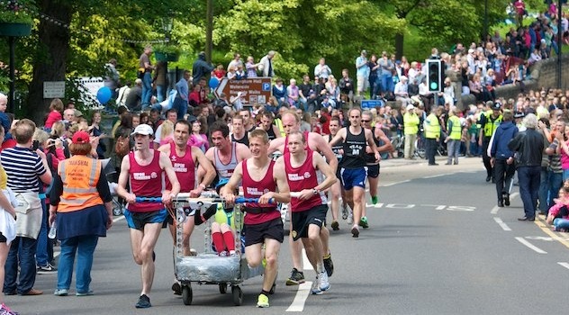 The Great Knaresborough Bed Race 2012