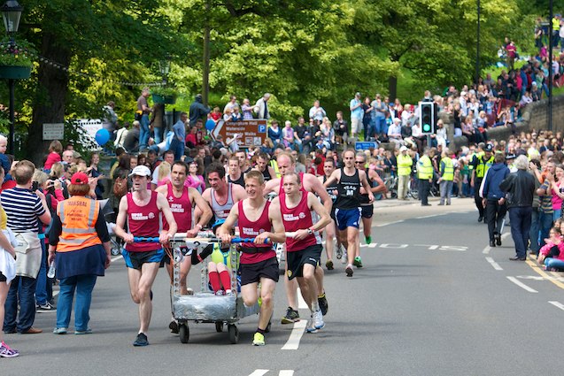 The Great Knaresborough Bed Race 2012