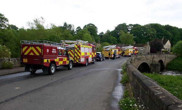 NYFRS in Killinghall near the River Nidd NYFRS in Killinghall near the River Nidd
