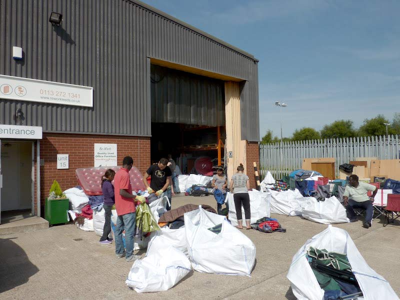 Camping equipment sales at Rework Office