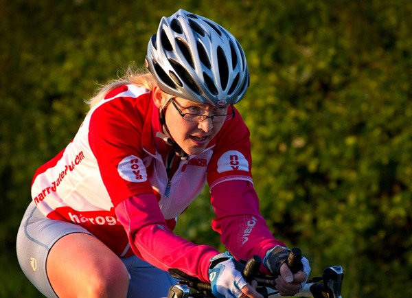 Beat the clock ... a Harrogate Nova time trial cyclist photographed by Mark Webster during the camera club’s outdoor season