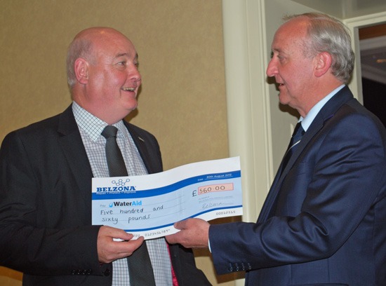 Water Aid in Yorkshire’s Vice Chairman David McGlinchey and Belzona's MD Dr Bill Ashcroft