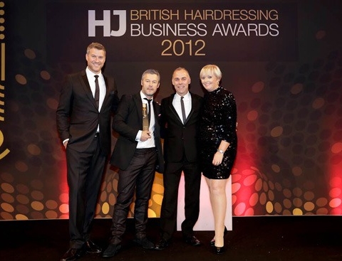 Presenter Dan Lobb, Westrow Directors Steve Rowbottom and Marc Westerman with HJ Publishing Director Jayne Lewis Orr