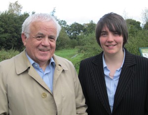 Cllr Jim Clark and Rebecca Burnett Cllr Jim Clark and Rebecca Burnett