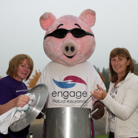 You're inspired Jo Heywood Sid the Pig and Jo Douglas