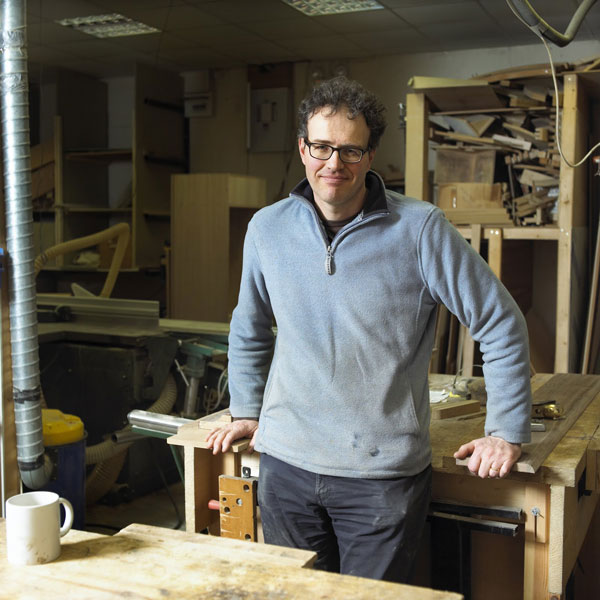 New emphasis for furniture firm – David Wilson in the workshop at Blubberhouses