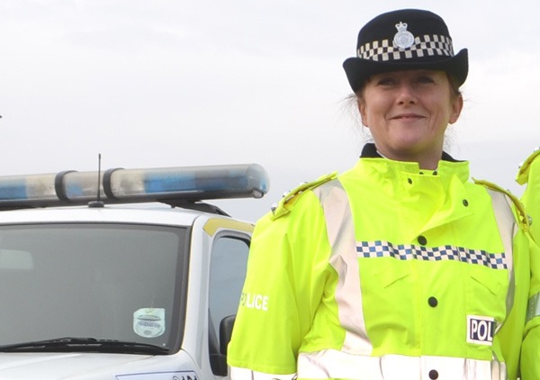 Insp Sanderson pictured while leading an operation targeting metal theft