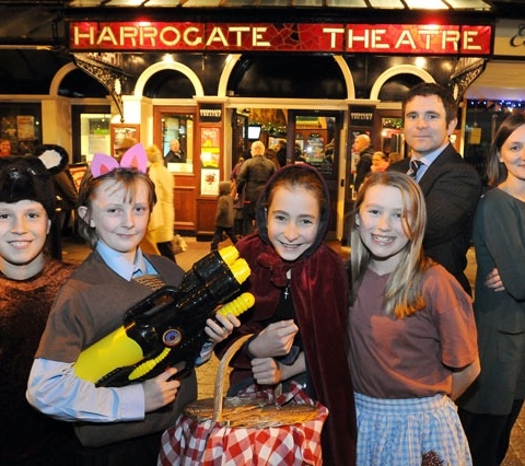 Little Red Riding Hood and friends, with Kevin Carson, Senior Deputy Head (Academic) at GSAL and Hannah Draper, Education Workshop Leader for Harrogate Theatre