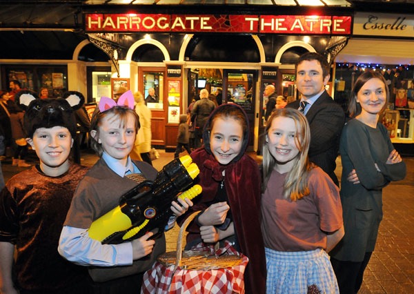 Little Red Riding Hood and friends, with Kevin Carson, Senior Deputy Head (Academic) at GSAL and Hannah Draper, Education Workshop Leader for Harrogate Theatre