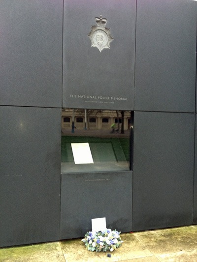Tribute to PC Bramma at the National Police Memorial Tribute to PC Bramma at the National Police Memorial