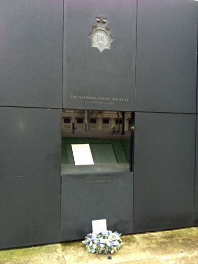 Tribute to PC Bramma at the National Police Memorial