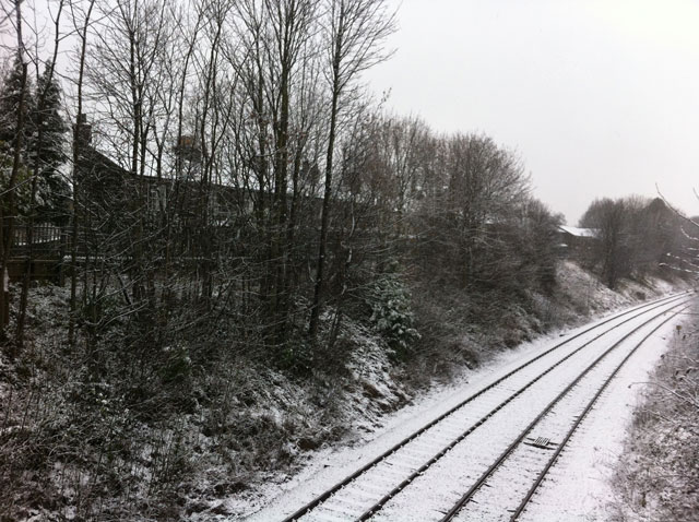 Railway near ASDA by Greg Buck