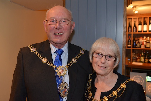 The Mayor and Lady mayoress, Robert and Linda Windass