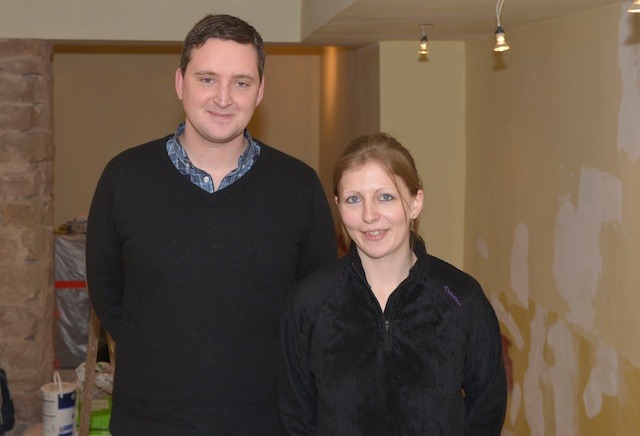 Count down to opening – Head Chef and proprietor, Jonathan Elvin with font of house manager and sommelier, Lydie Jeannerod